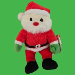 Vintage The Jingle Beanies Collection Santa Plush 2002